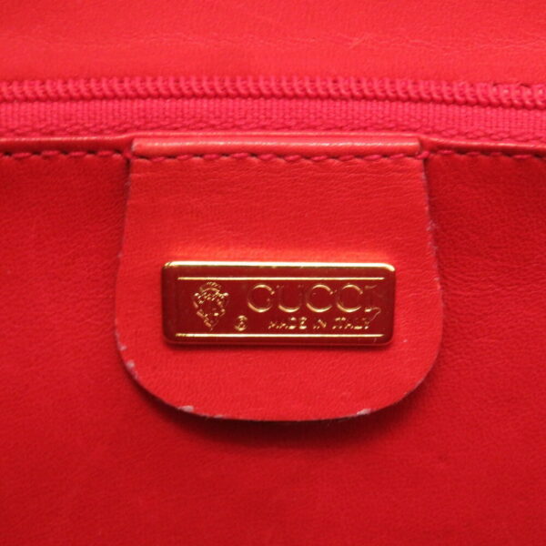 4f0053ss5 9 Gucci Lizard Bamboo Chain GG Shoulder Bag Red