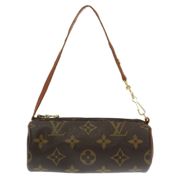 4g0101lp4 1 Louis Vuitton Monogram Papillon Pouch Mini Bag Brown Beige