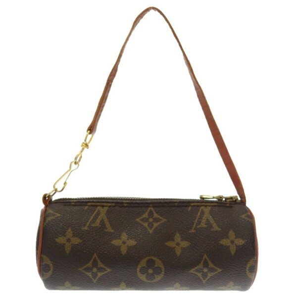 4g0101lp4 2 Louis Vuitton Monogram Papillon Pouch Mini Bag Brown Beige