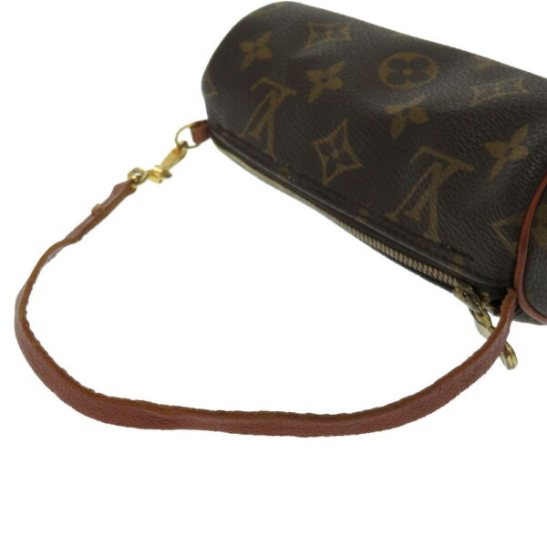 4g0101lp4 5 Louis Vuitton Monogram Papillon Pouch Mini Bag Brown Beige