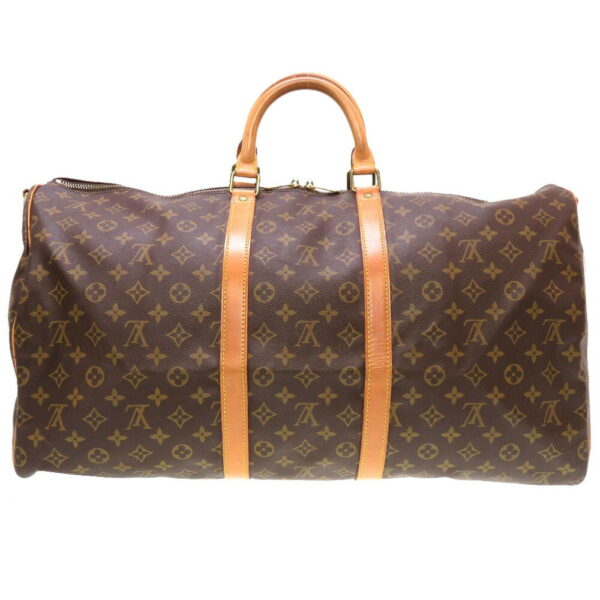 4k0106gli5 2 Louis Vuitton Monogram Keepall Bandouliere 55 Bag