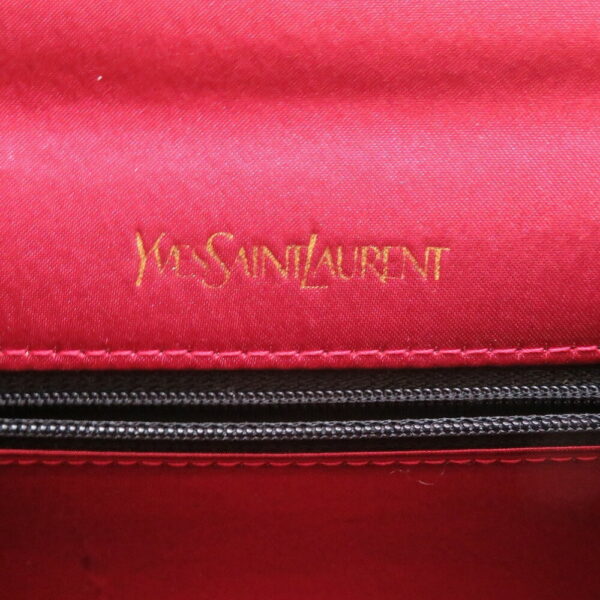 4k0139bb4 6 Yves Saint Laurent Velor Shoulder Bag Pink Black