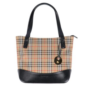 Burberry Checked Pattern Handbag