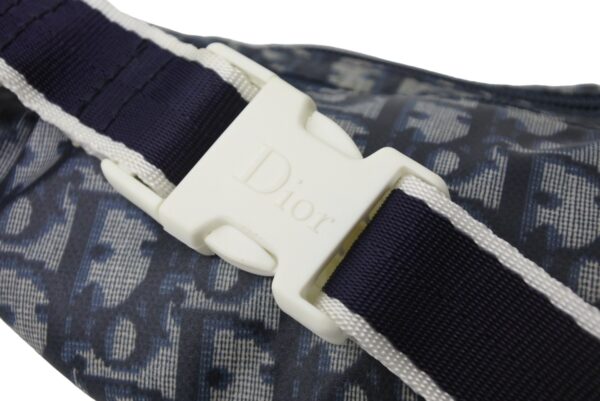 54143 d4 Christian Dior Trotter Waist Bag Body Bag Navy