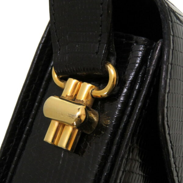 5i0125asez5 7 Gucci Lizard Shoulder Bag Black