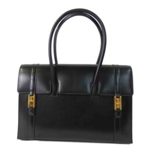 Hermes Drag 32 Box Calf Tote Bag Black
