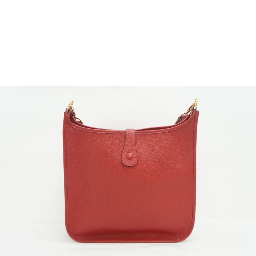 Hermes Evelyn GM Tote Bag Rouge Bif Ardennes - Image 2