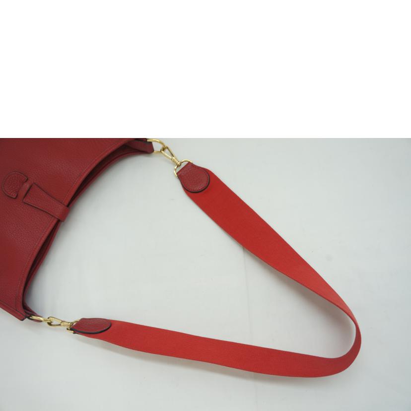 Hermes Evelyn GM Tote Bag Rouge Bif Ardennes - Image 4