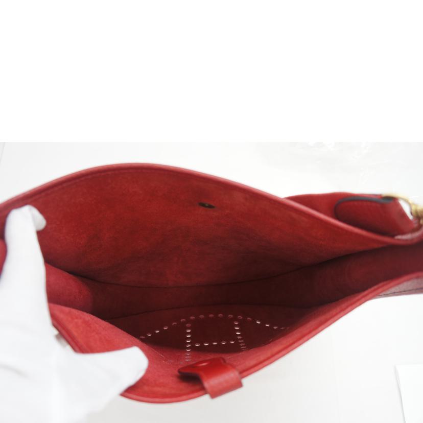 Hermes Evelyn GM Tote Bag Rouge Bif Ardennes - Image 5