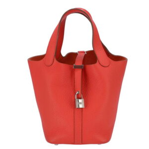 Hermes Picotan Lock PM Tote Bag Pink Jaipur