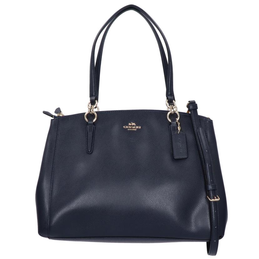 Coach Cross Grain Leather Christie Carryall 2way Bag