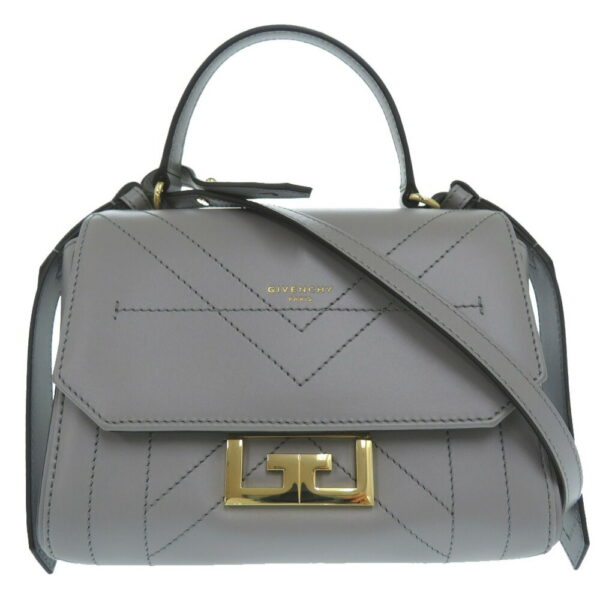 6g1974gas5 1 Givenchy Eden Small Handbag Leather Gray