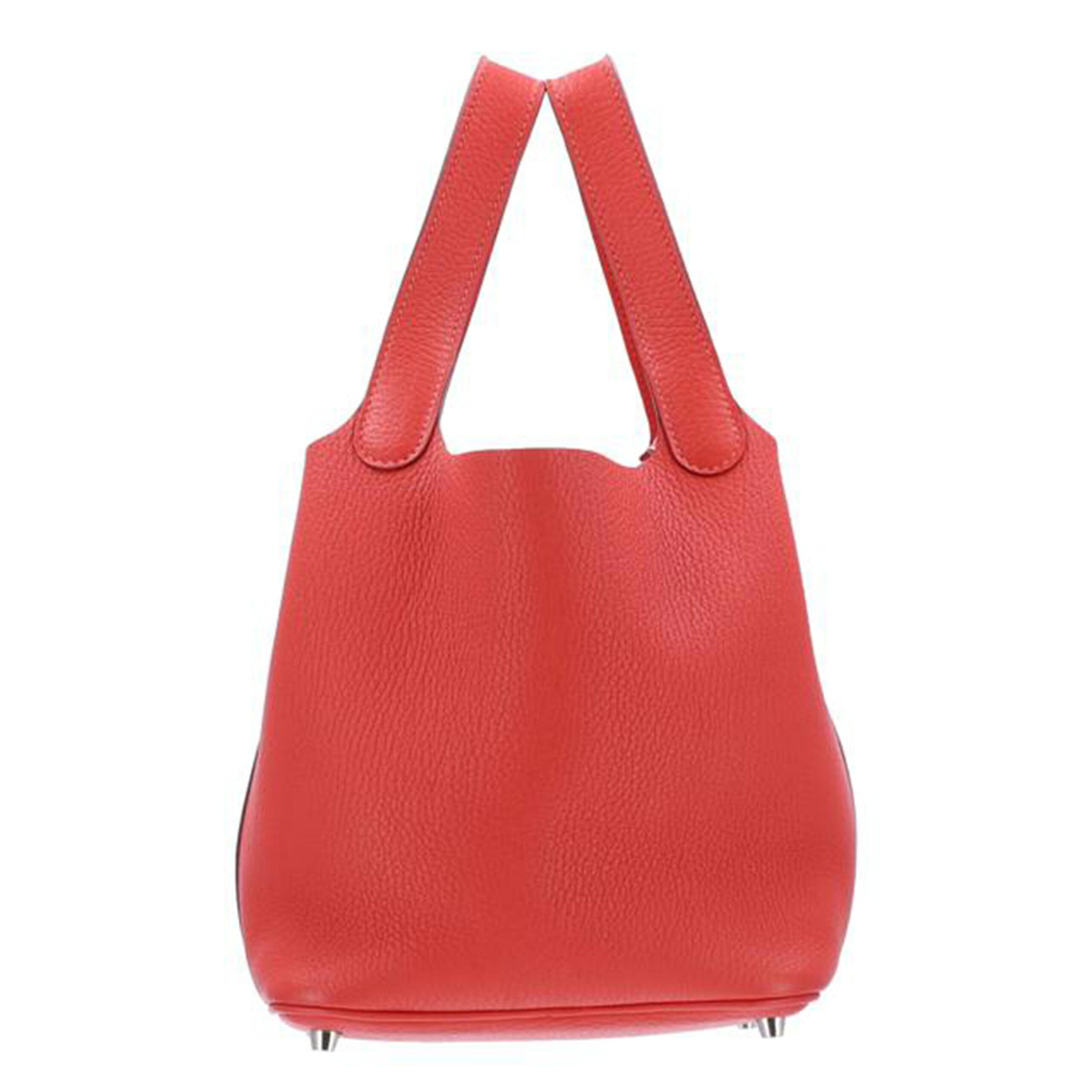 Hermes Picotan Lock PM Tote Bag Taurillon Cremas