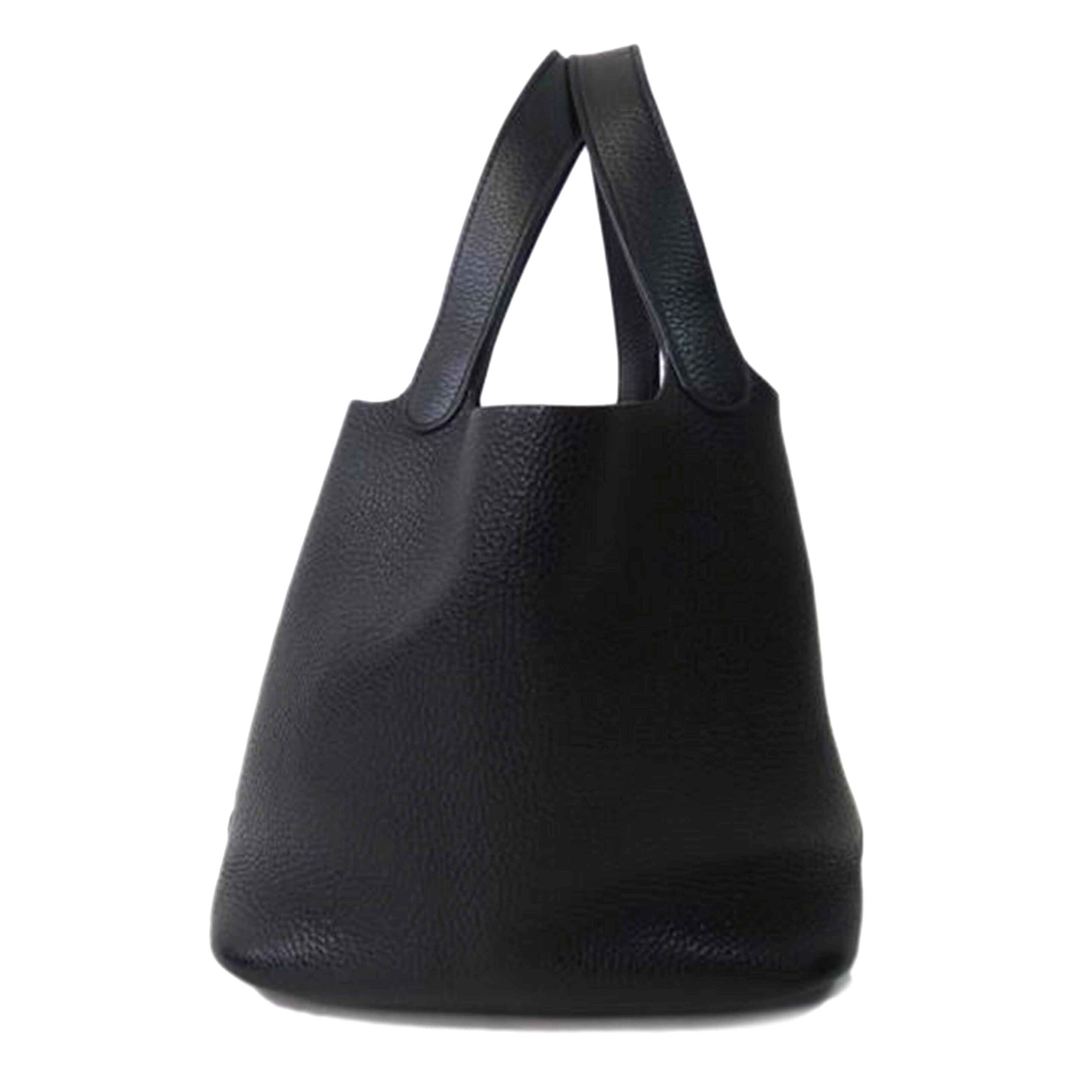 Hermes Picotan Lock MM Tote Bag Taurillon Clemence Black