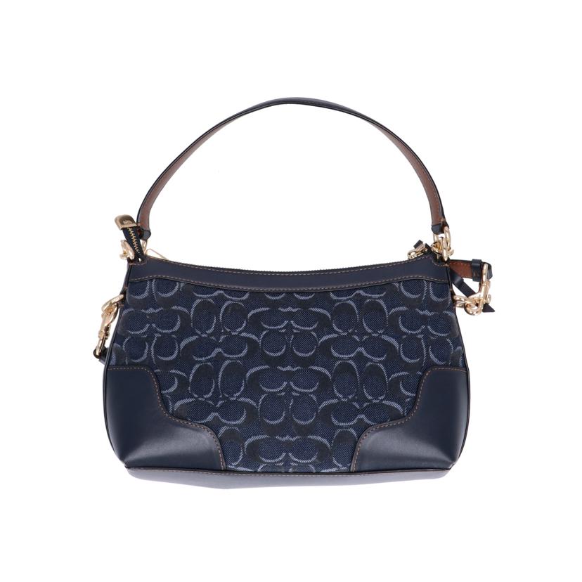Coach Signature Denim 2way Bag - Image 2