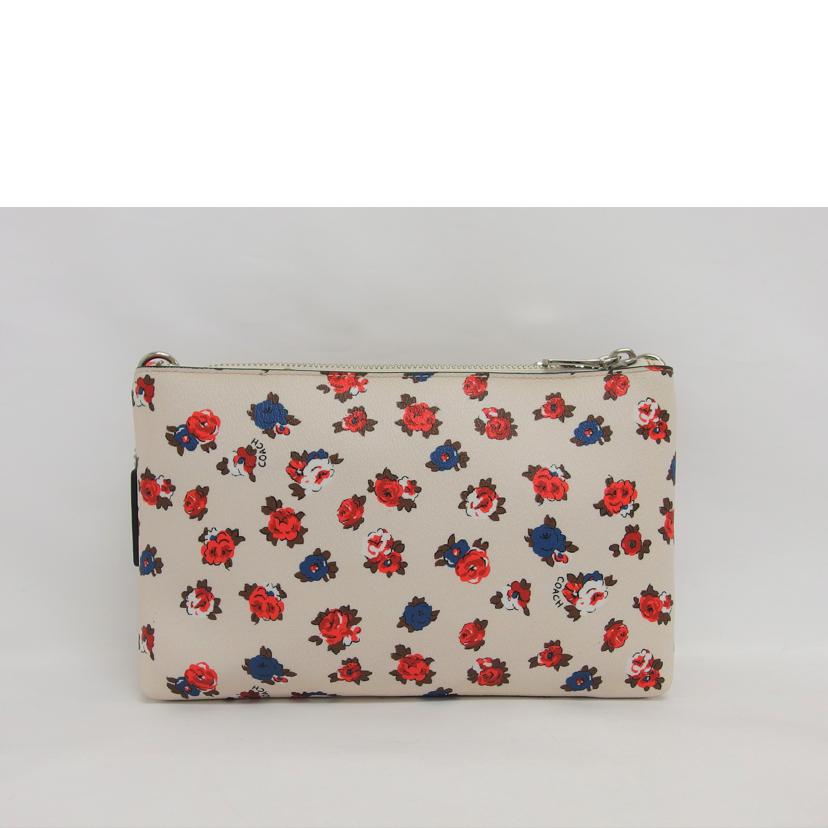 Coach Leather Pochette Floral Shoulder Bag - Image 2