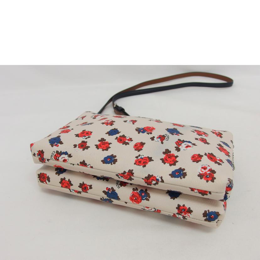 Coach Leather Pochette Floral Shoulder Bag - Image 3
