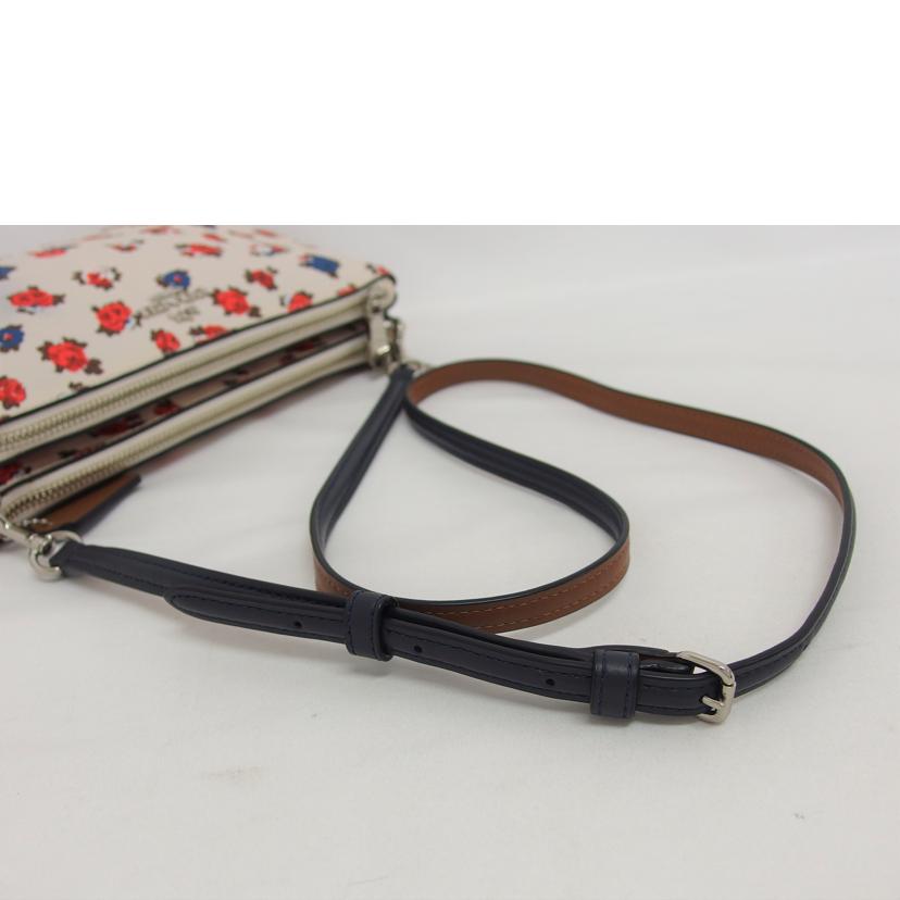 Coach Leather Pochette Floral Shoulder Bag - Image 4