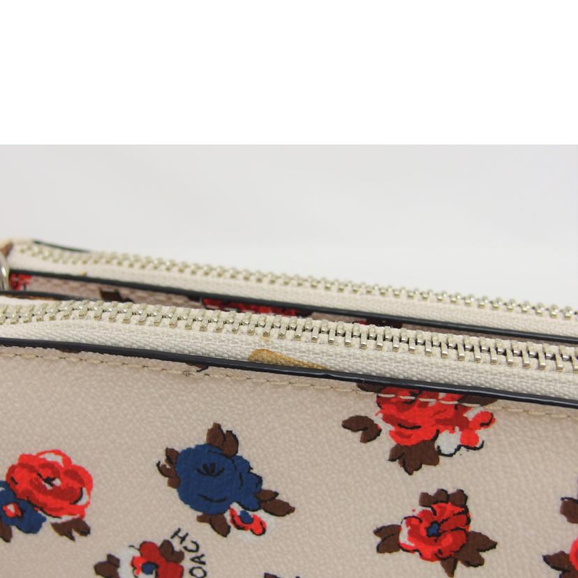 Coach Leather Pochette Floral Shoulder Bag - Image 7