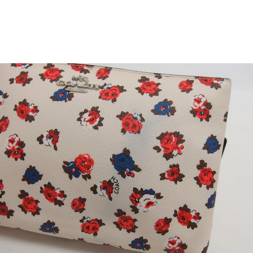 Coach Leather Pochette Floral Shoulder Bag - Image 8