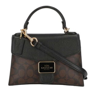 Coach Pepper Satchel Signature Canvas Bag