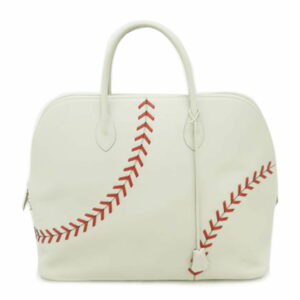 Hermes Baseball Limited Edition Bolide 45 Evercolor Tote Bag