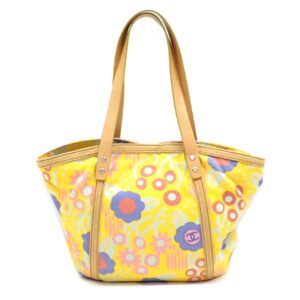 Chanel High Summer Flower Tote Yellow Multicolor
