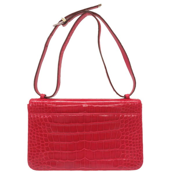 9b0130gabo5 2 Gucci Crocodile 2WAY Shoulder Clutch Bag Red