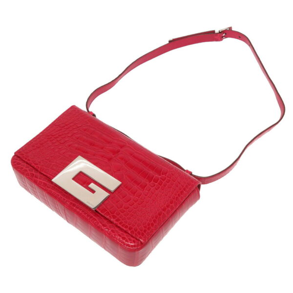 9b0130gabo5 8 Gucci Crocodile 2WAY Shoulder Clutch Bag Red