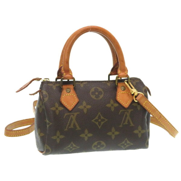 9j0131s5 2 Louis Vuitton Monogram Mini Speedy 2WAY Handbag with Strap