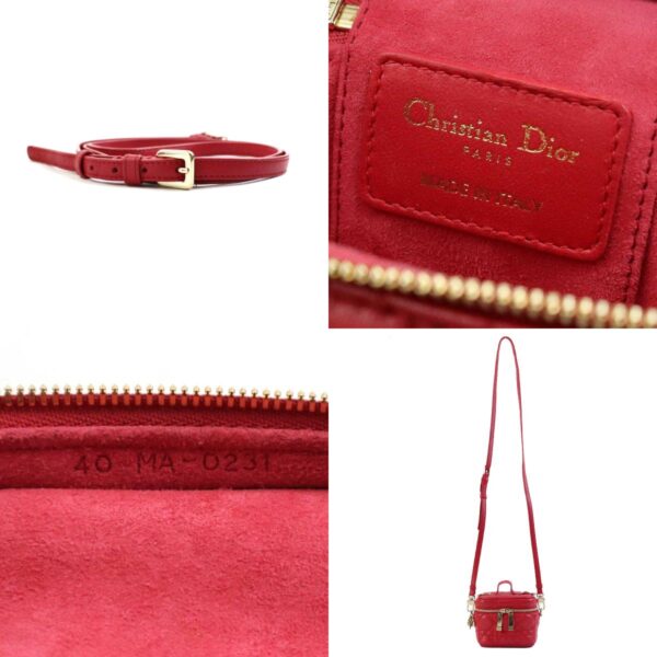 a0476 13 c Christian Dior Lambskin Leather Shoulder Bag Red