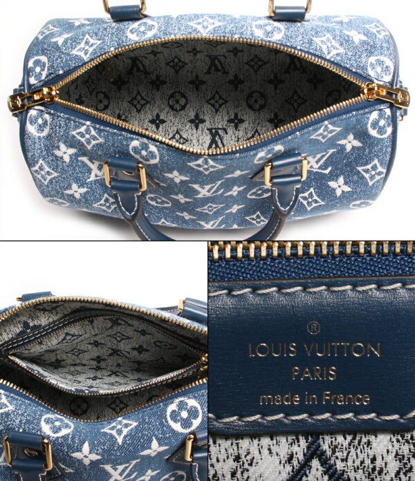 abo0064130 3 Louis Vuitton Speedy Bandouliere 25 Jacquard Denim Mini Bag