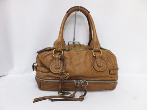 image 823 0 Christian Dior Leather Chain Shoulder Bag Brown