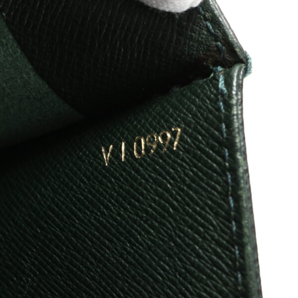 img 01616265 Louis Vuitton Serviette Clado Leather Business Bag Taiga Green