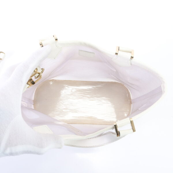 img 01627195 Louis Vuitton Mini Lagoon Bay Leather Tote Bag Epi Clear