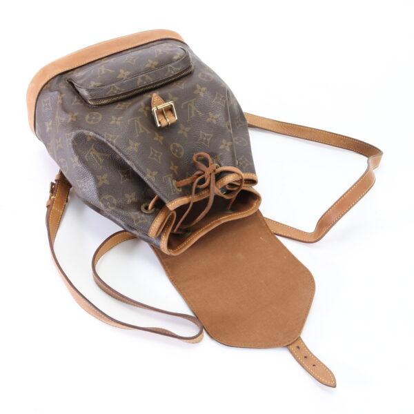 img 01633111 Louis Vuitton Montsouris Leather Backpack Monogram Brown