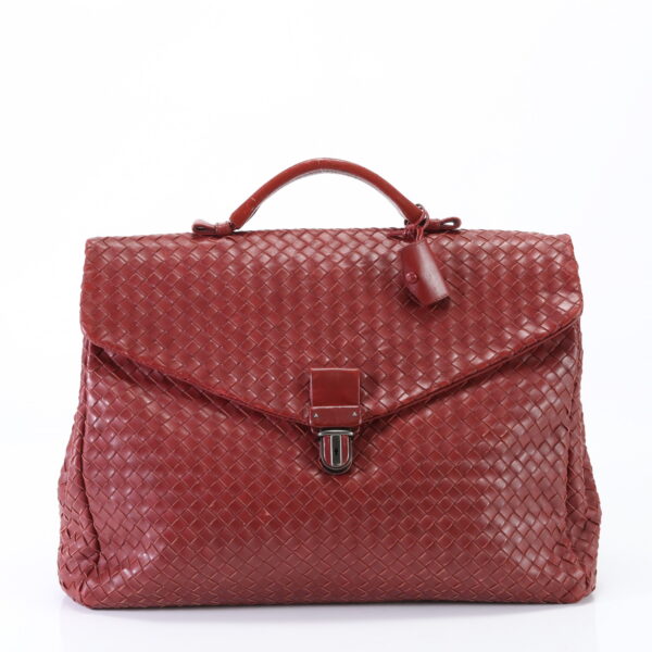 img 01634616 Bottega Veneta Intrecciato Braided Leather Business Tote Bag