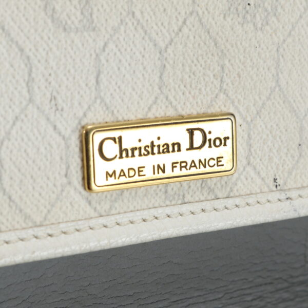 img 01640307 Christian Dior Honeycomb Pattern Shoulder Bag Clutch Brown