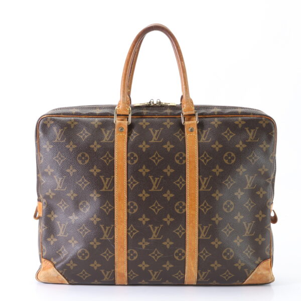 img 01643956 Louis Vuitton Porte Document Voyage Leather Business Bag Monogram