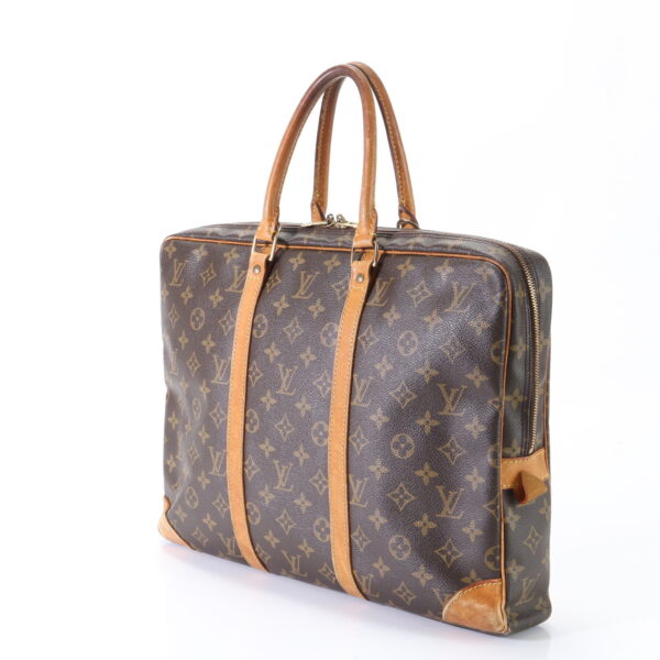 img 01643957 Louis Vuitton Porte Document Voyage Leather Business Bag Monogram