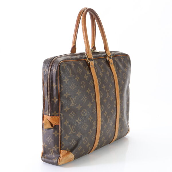 img 01643958 Louis Vuitton Porte Document Voyage Leather Business Bag Monogram