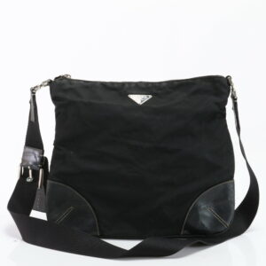 img 01663433 Prada Black Saffiano Leather Envelope Shoulder Bag