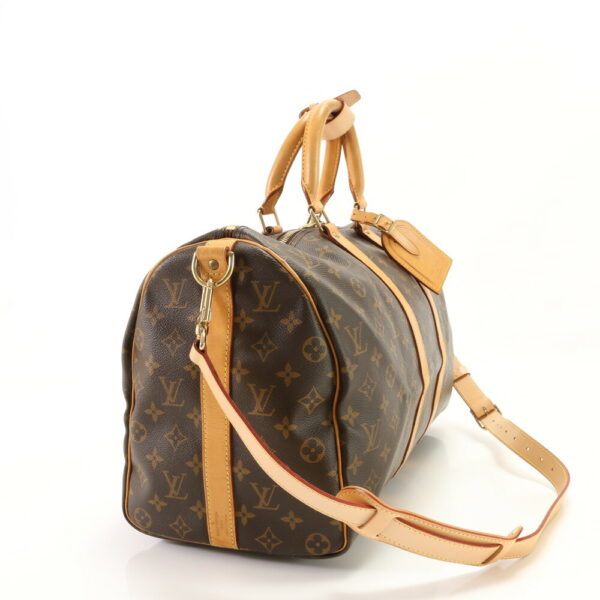 img 01674658 Louis Vuitton Keepall Bandouliere Leather 2WAY Bag Monogram