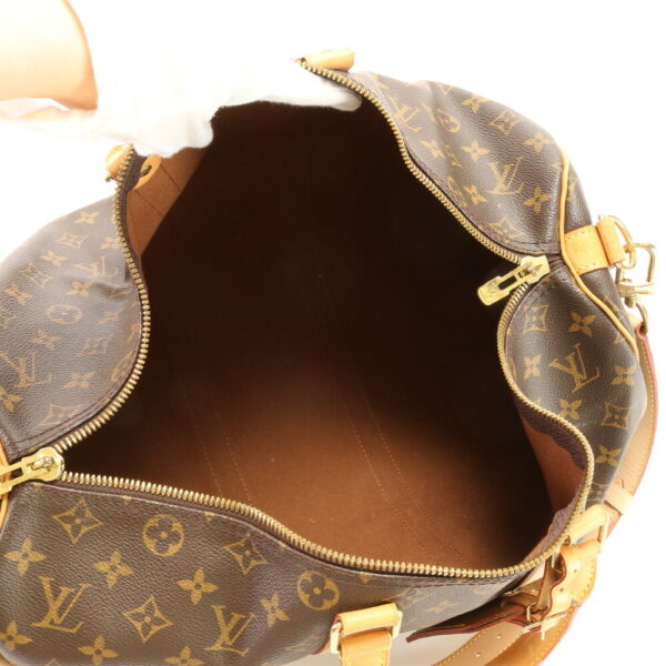 img 01674666 Louis Vuitton Keepall Bandouliere Leather 2WAY Bag Monogram