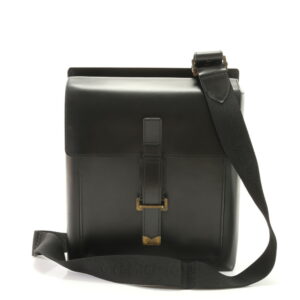 img 01680078 Salvatore Ferragamo Vara Nylon Enamel Shoulder Bag Black