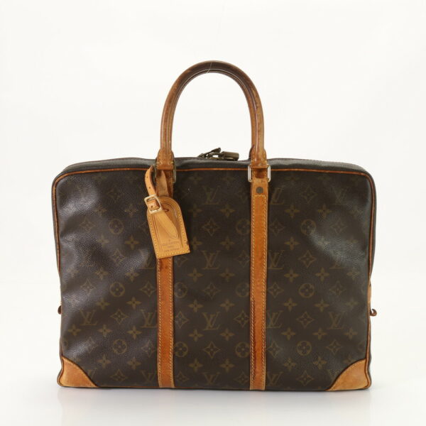 img 01682232 Louis Vuitton Porte Document Voyage Leather Business Bag Monogram