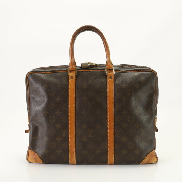 img 01682236 Louis Vuitton Porte Document Voyage Leather Business Bag Monogram