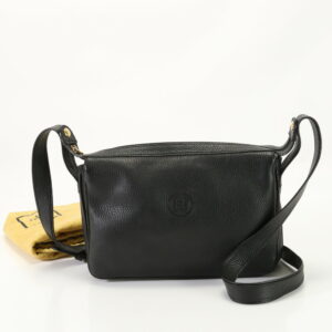 img 01682992 Christian Dior Fittings Leather Mini Shoulder Bag Black