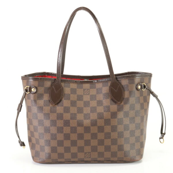 img 01695597 Louis Vuitton Neverfull PM Leather Tote Bag Damier