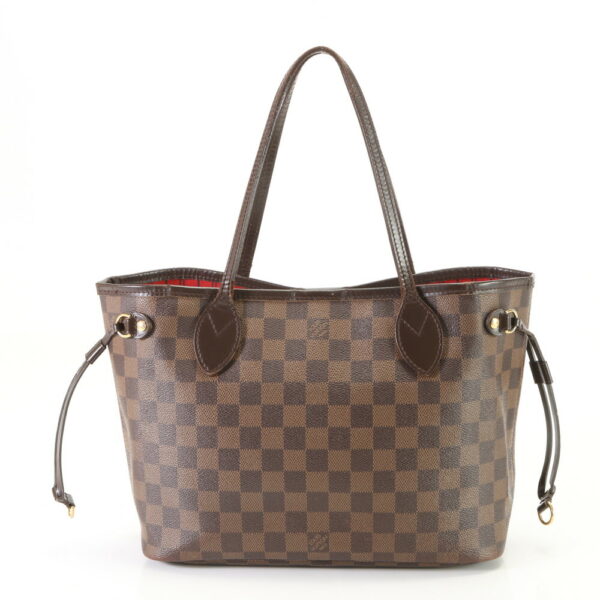 img 01695602 Louis Vuitton Neverfull PM Leather Tote Bag Damier